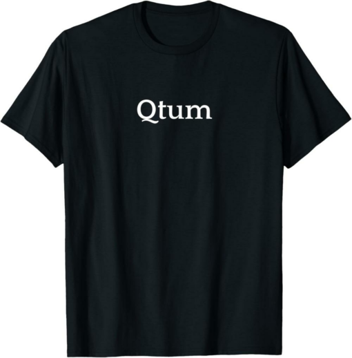 Qtum T-Shirt Logo Icon Cryptocurrency apparel Crypto TRX