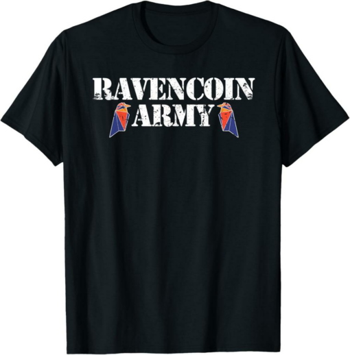 Ravencoin T-Shirt Army RVN Crypto Crytocurrency