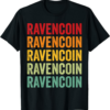 Ravencoin T-Shirt Crypto Rainbow Text Design