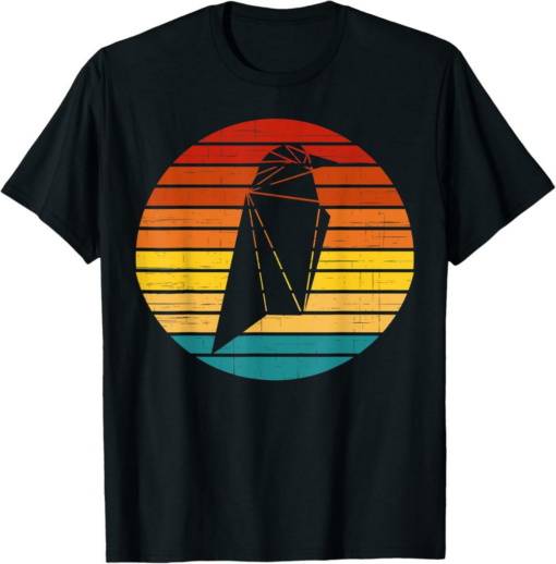 Ravencoin T-Shirt Crypto Vintage Retro Sunset Design 60s 70s