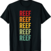 Reef T-Shirt Crypto Rainbow Text Design