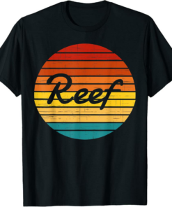 Reef T-Shirt Crypto Vintage Retro Sunset Design 60s 70s