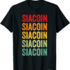 Siacoin T-Shirt Crypto Rainbow Text Design