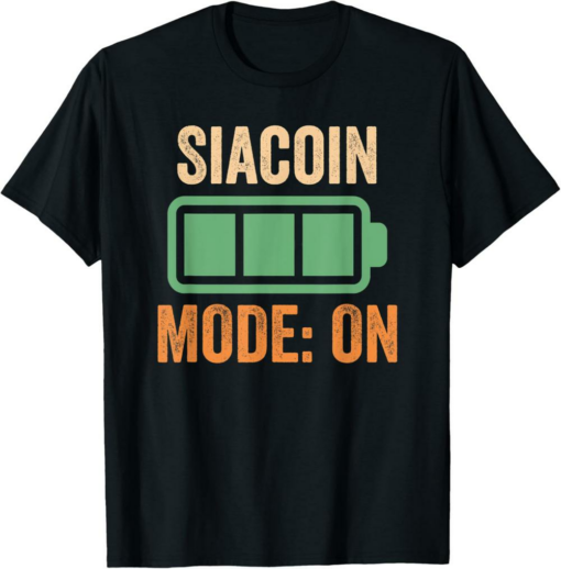 Siacoin T-Shirt Mode On Crypto