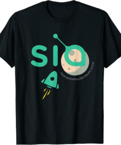 Siacoin T-Shirt To The Moon Crypto Rocket Blockchain