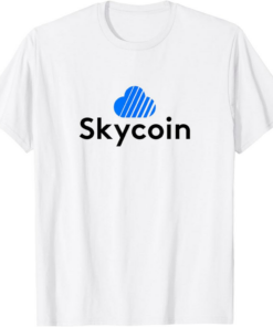 Skycoin T-Shirt Classic Black Blue Cloud Logo Crypto