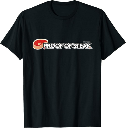 Skycoin T-Shirt Proof of Steak Cryptocurrency Community