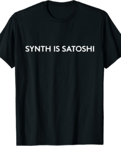 Skycoin T-Shirt SYNTH IS SATOSHI Founder Cryptocurrency Gift