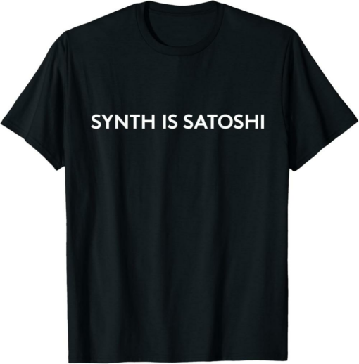 Skycoin T-Shirt SYNTH IS SATOSHI Founder Cryptocurrency Gift