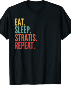 Stratis T-Shirt Crypto Eat Sleep Repeat