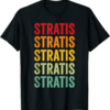 Stratis T-Shirt Crypto Rainbow Text Design