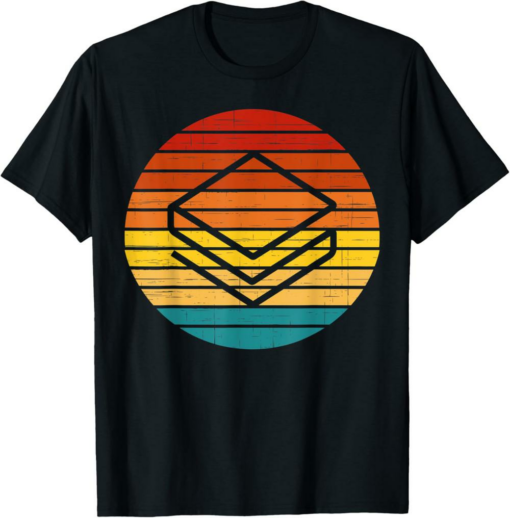 Stratis T-Shirt Crypto Vintage Retro Sunset Design 60s 70s