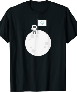 Stratis T-Shirt To The Moon Astronaut STRAT Flag Crypto