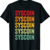 Syscoin T-Shirt Crypto Rainbow Text Design