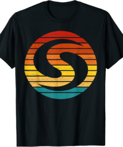 Syscoin T-Shirt Crypto Vintage Retro Sunset Design 60s 70s