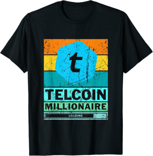 Telcoin T-Shirt TEL Moon Retro Vintage TEL Millionaire