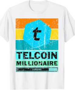 Telcoin T-Shirt TEL To The Moon Retro Vintage TEL Millionaire