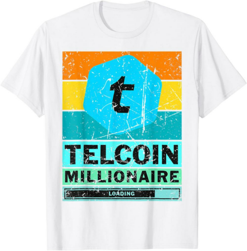 Telcoin T-Shirt TEL To The Moon Retro Vintage TEL Millionaire