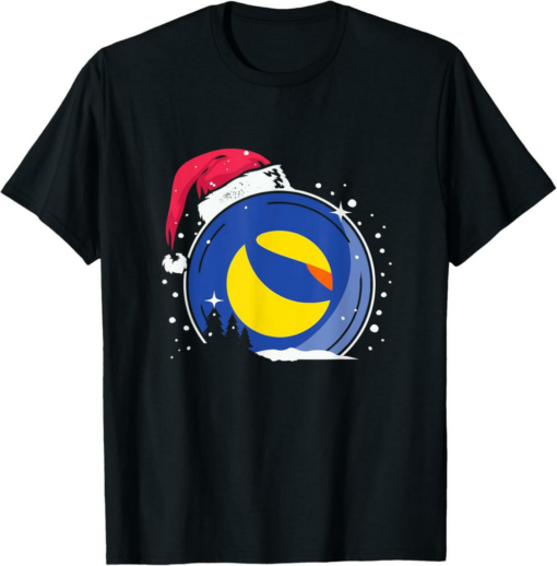 Terra Classic T-Shirt Christmas Santa Hat Luna Hodl Crypto