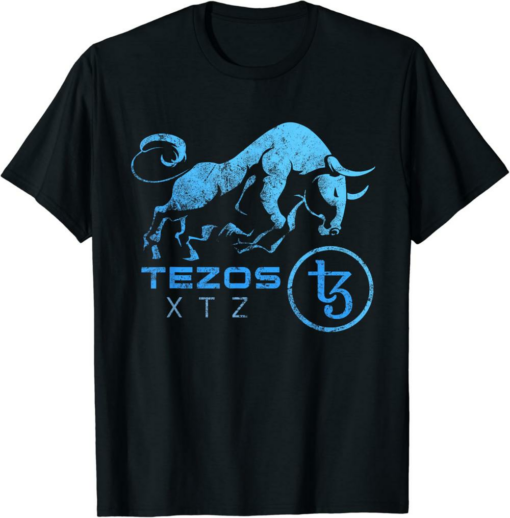 Tezos T-Shirt BULLRUN HODL XTZ Token To Be RIch Millionaire