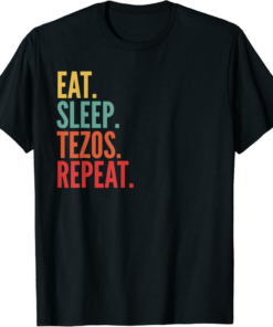 Tezos T-Shirt Eat Sleep Repeat