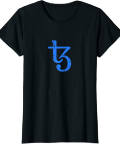 Tezos T-Shirt XTZ Cryptocurrency Blockchain Distressed