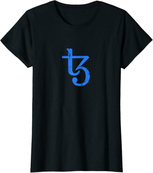 Tezos T-Shirt XTZ Cryptocurrency Blockchain Distressed