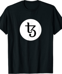 Tezos T-Shirt XTZ Cryptocurrency Crypto Trader Black White