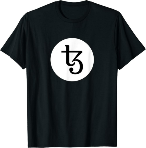 Tezos T-Shirt XTZ Cryptocurrency Crypto Trader Black White