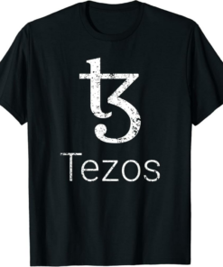 Tezos T-Shirt XTZ Logo Distressed Cypher Mode Crypto Apparel