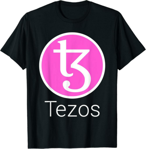 Tezos T-Shirt XTZ Logo Pink Ink Cypher Mode Crypto Apparel