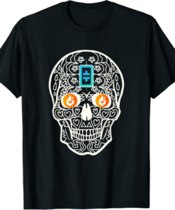 Theta Fuel T-Shirt Theta Hodl Crypto Tfuel Sugar Skull Logo