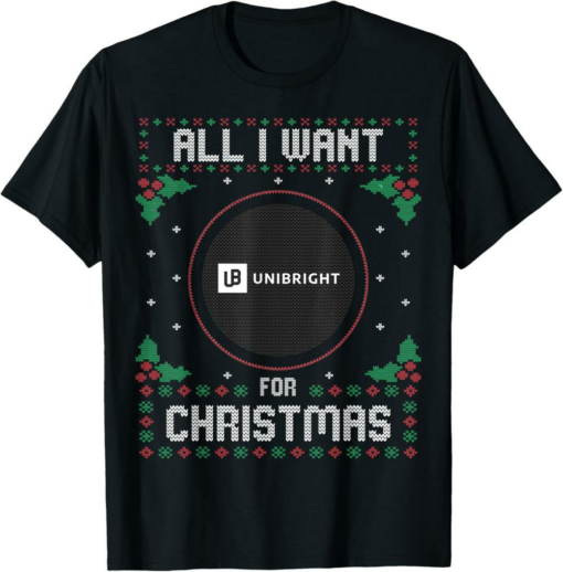 Unibright T-Shirt Christmas Sweater All I Want For Xmas