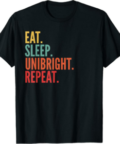 Unibright T-Shirt Crypto Eat Sleep Repeat