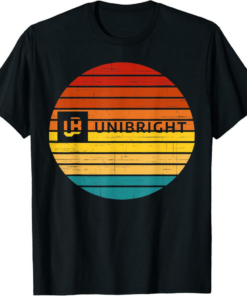Unibright T-Shirt Crypto Vintage Retro Sunset Design 60s 70s