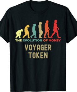 VGX Token T-Shirt Crypto The Evolution of Money Caveman