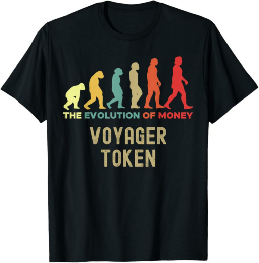 VGX Token T-Shirt Crypto The Evolution of Money Caveman