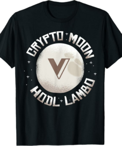 VGX Token T-Shirt Voyager Token Crypt to Moon HODL Funny