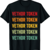 VeThor T-Shirt Token Crypto Rainbow Text Design