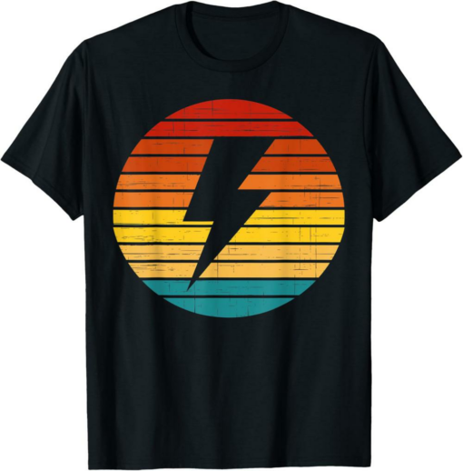 VeThor T-Shirt Token Crypto Vintage Retro Sunset Design