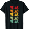Velas T-Shirt Crypto Rainbow Text Design