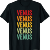 Venus T-Shirt Crypto Rainbow Text Design
