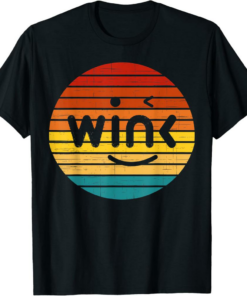 WINkLink T-Shirt Crypto Vintage Retro Sunset Design 60s 70s