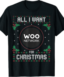 WOO T-Shirt Network Christmas Sweater All I Want For Xmas
