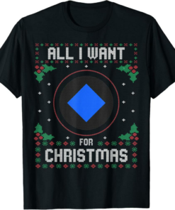 Waves T-Shirt Christmas Crypto Sweater All I Want For Xmas