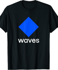 Waves T-Shirt Coin Cryptocurrency crypto