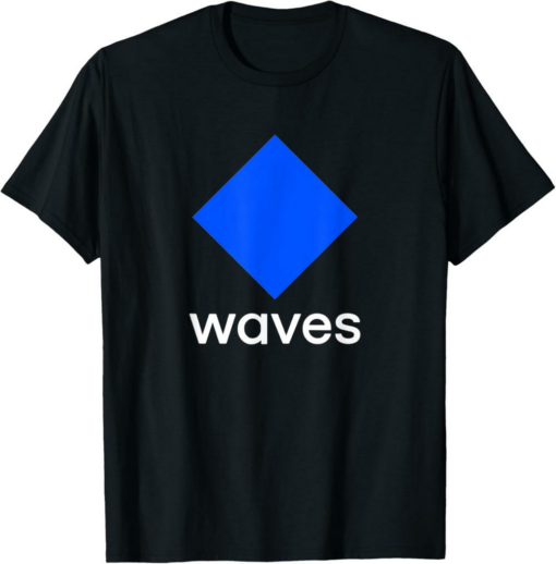 Waves T-Shirt Coin Cryptocurrency crypto