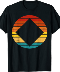 Waves T-Shirt Crypto Vintage Retro Sunset Design 60s 70s