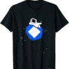 Waves T-Shirt Cryptocurrency Fun Relaxing Space Man On Moon