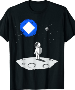 Waves T-Shirt Cryptocurrency Moon Astronaut In The Universe